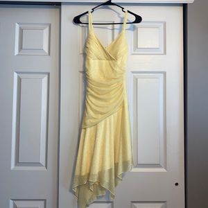 Yellow sparkle formal dress